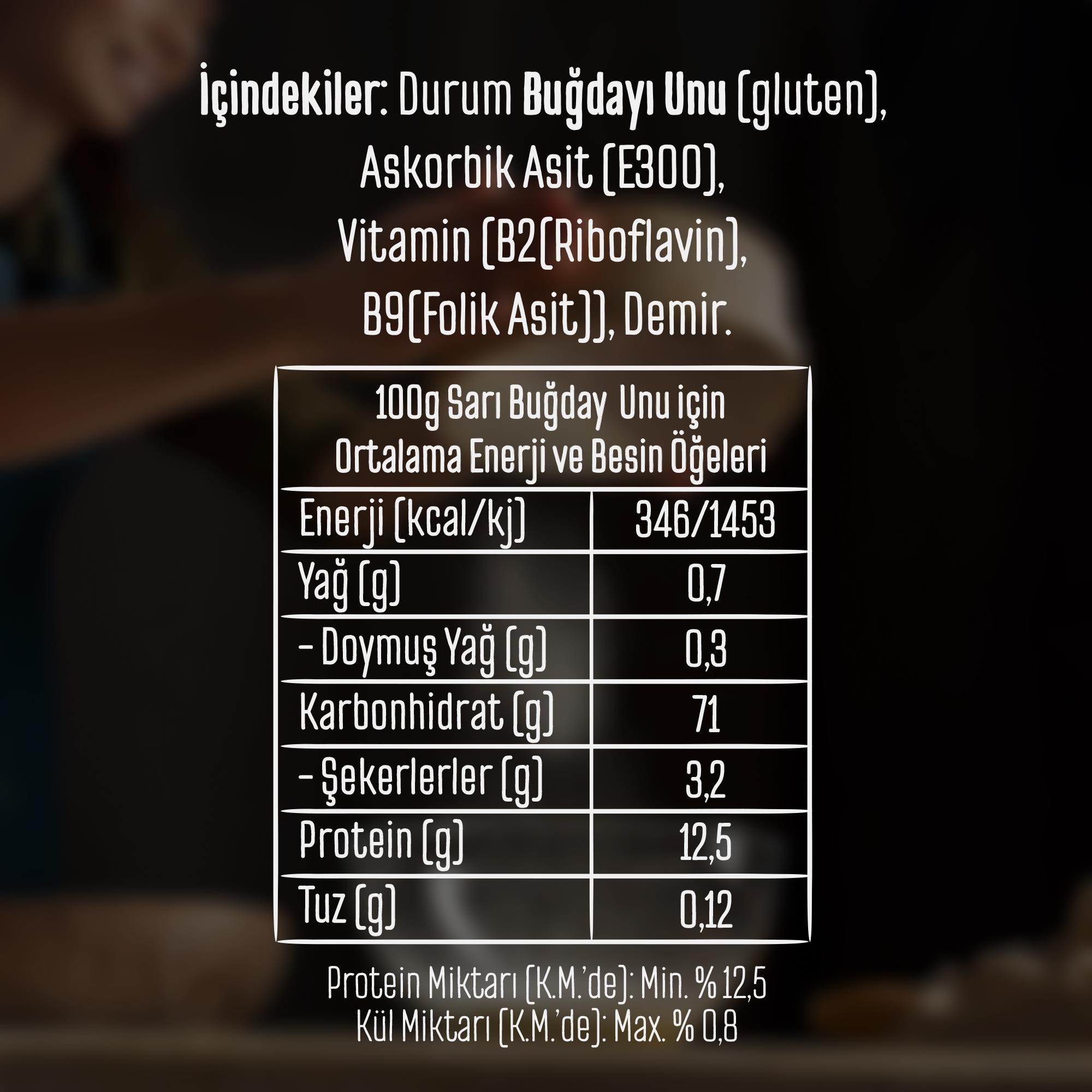 Tellioğlu Sarı Sert Buğday Unu 1 Kg