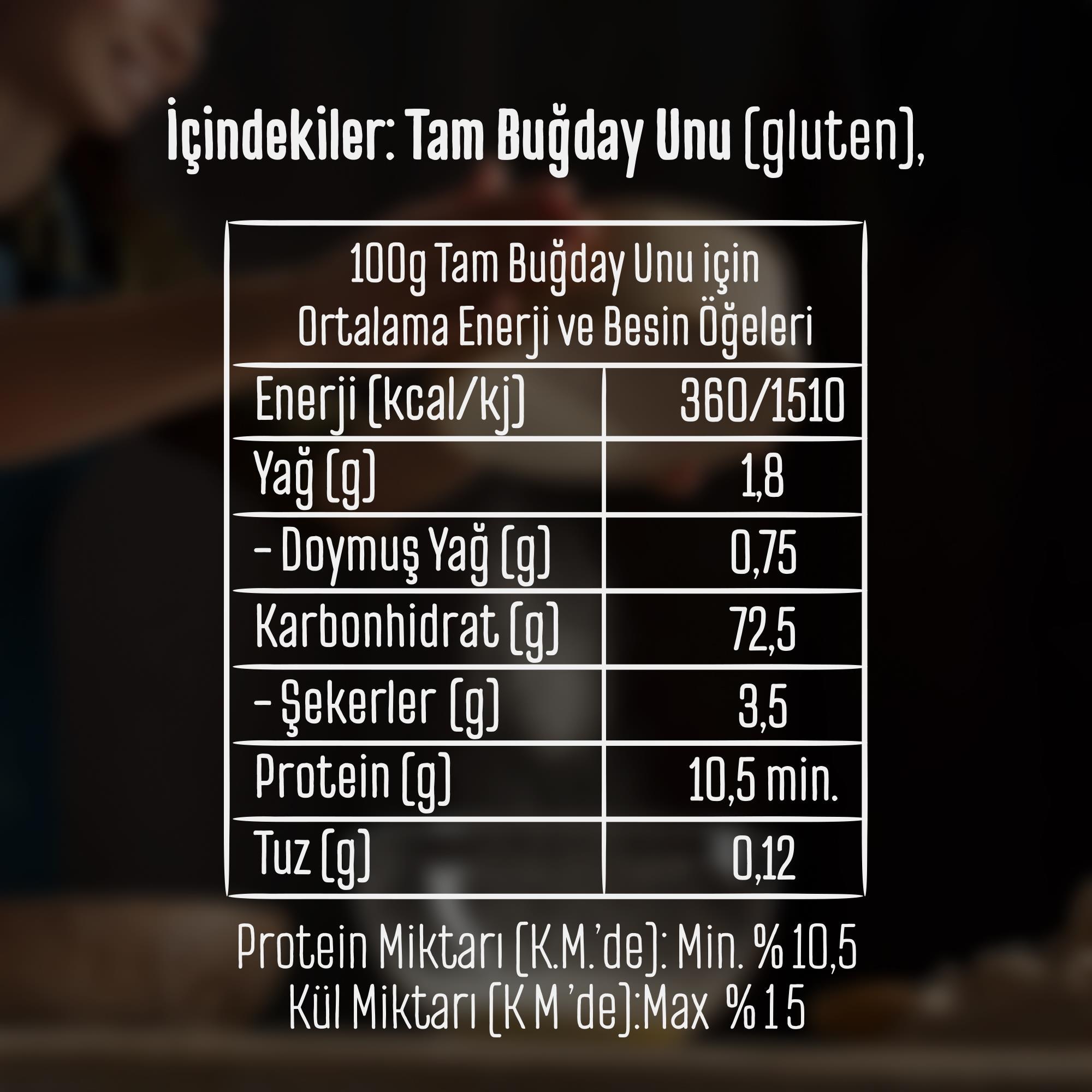 Tellioğlu Tam Buğday Unu 2 KG