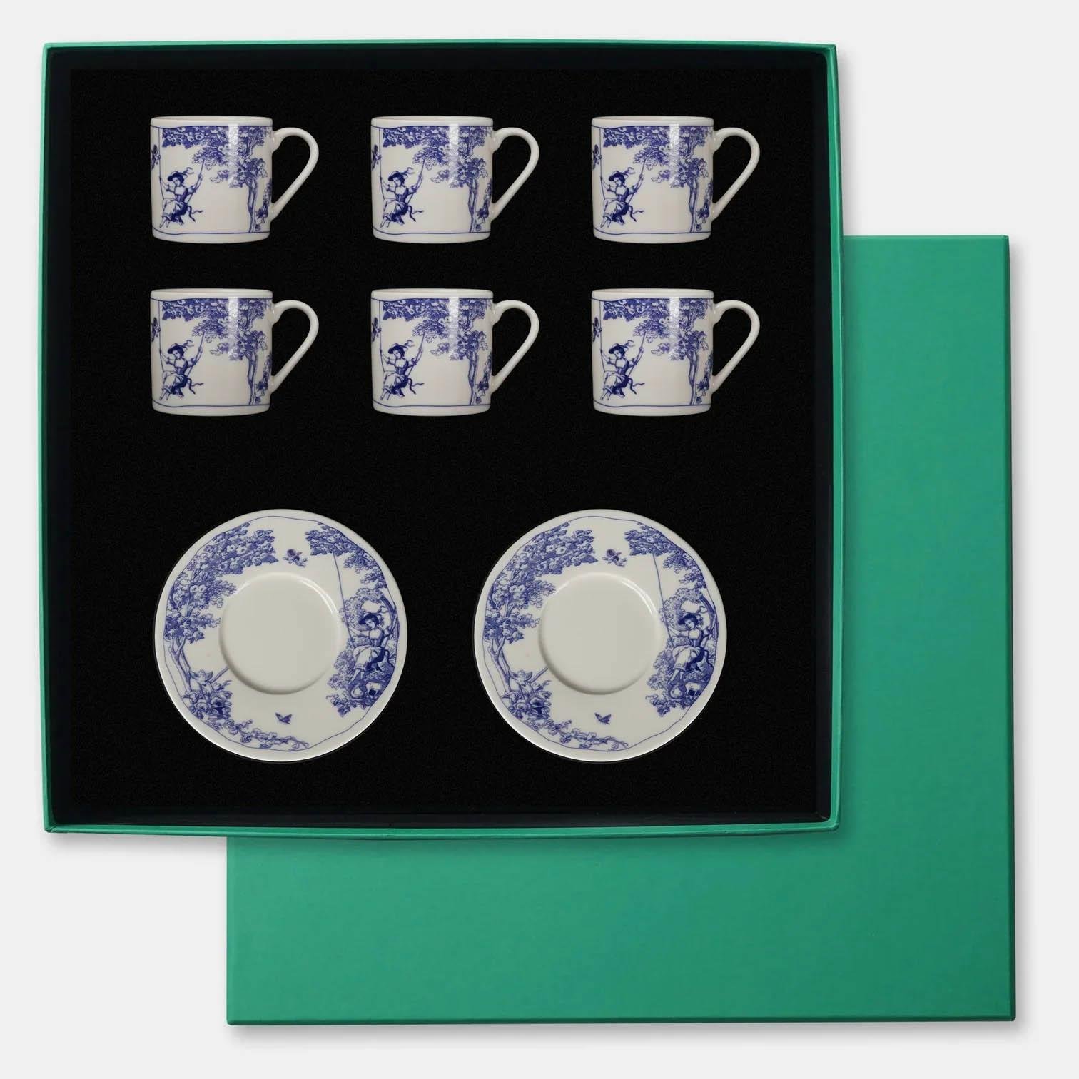 Timeless Collection Beyaz 6'lı Çay Fincanı