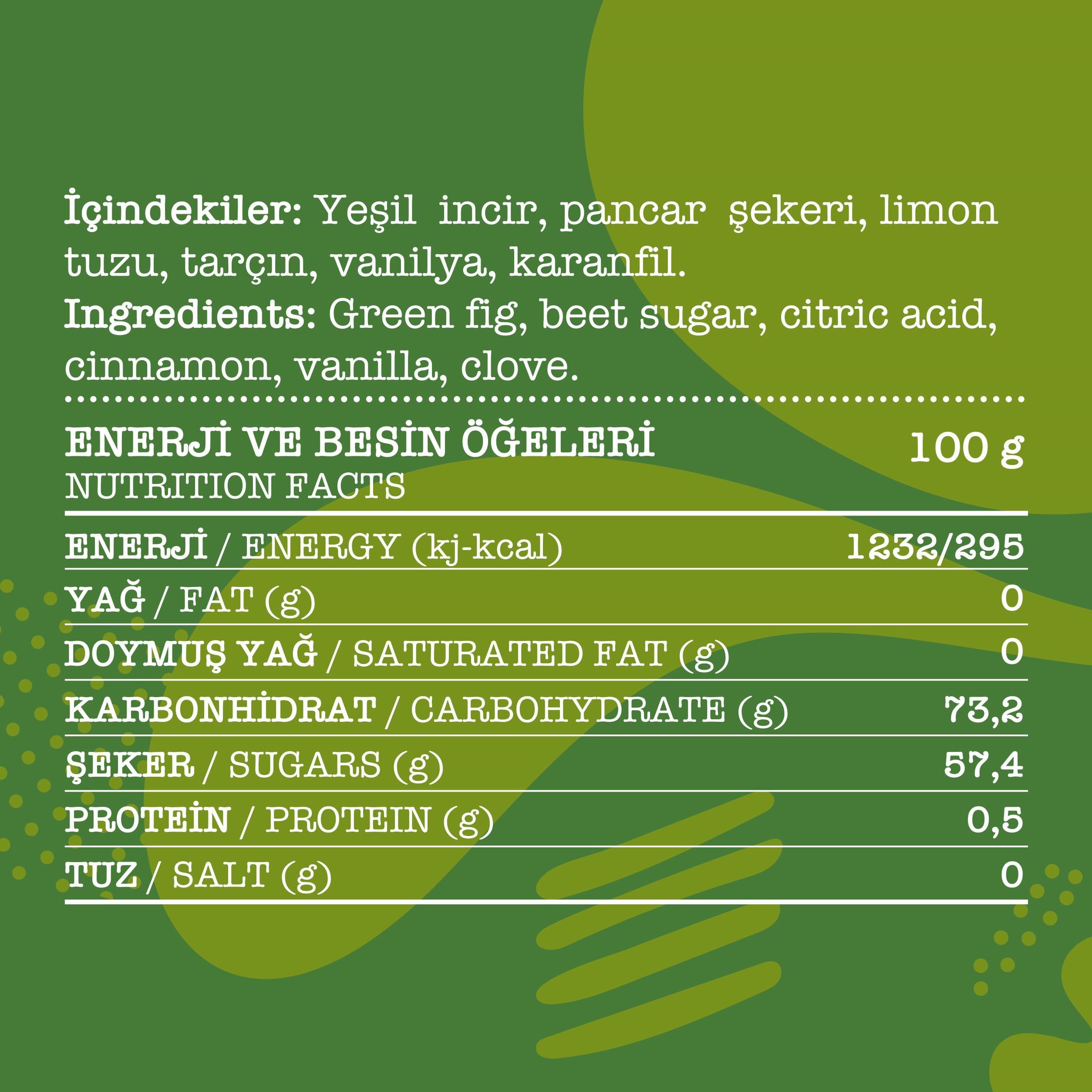 Yeşil İncir Reçeli 400 G