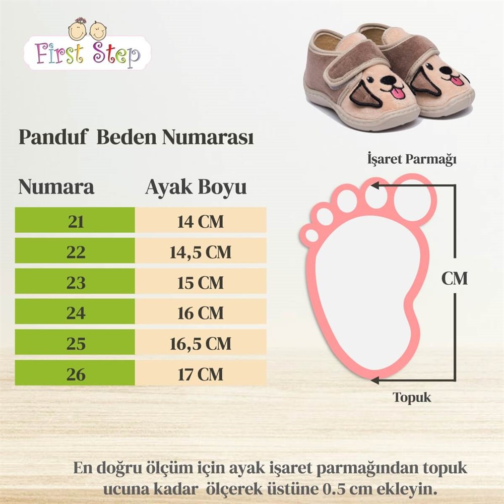 Ayıcık Nakışlı Panduf