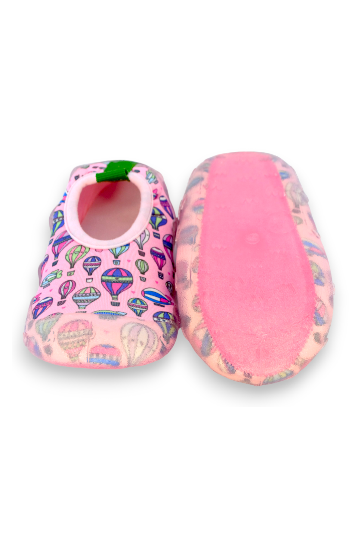 Balon Desenli Pembe Kız Çocuk Kaydırmaz Tabanlı Deniz Ayakkabısı-F-7036