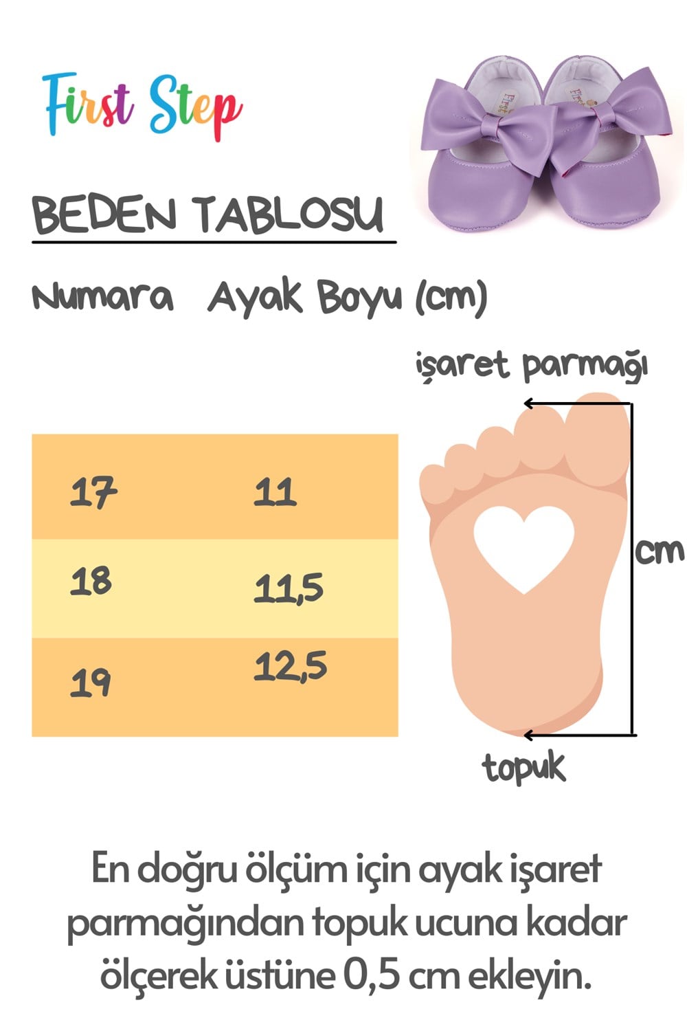 Bebe Patiği  Babet  Fiyonklu-KREM-G-2350