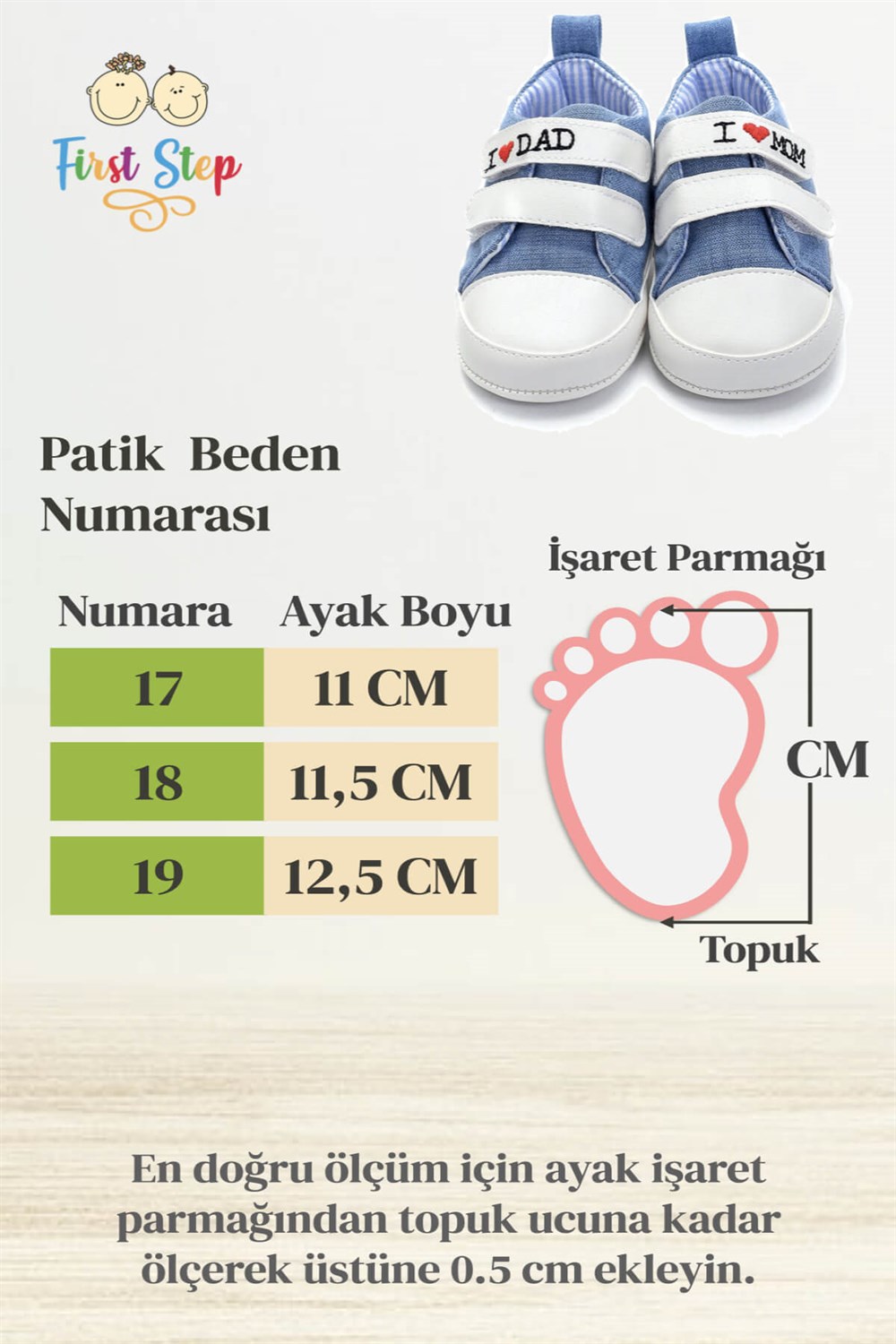 Dinazor Nakışlı Bebek Patik-GRİ-G-2319