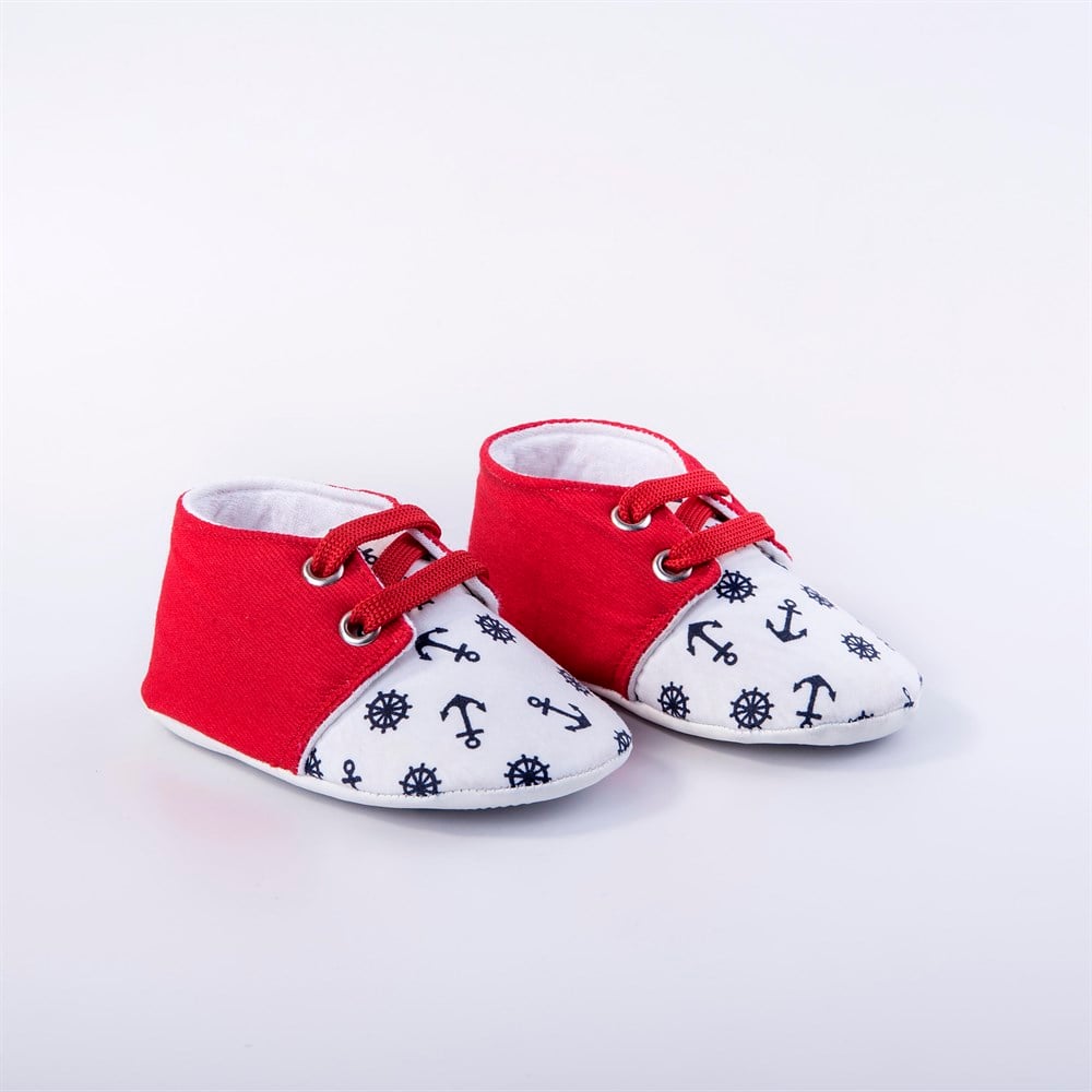 First Step Bebe Patik Kırmızı - Lacivert