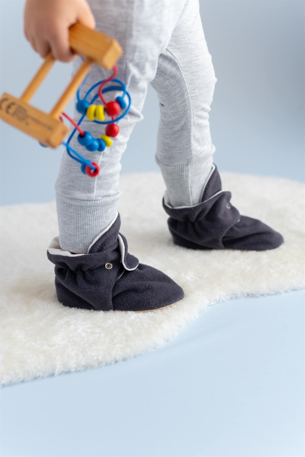 FİRST STEP ÇITÇITLI KAYDIRMAZ TABAN PATİK-ANTRASİT-F-850