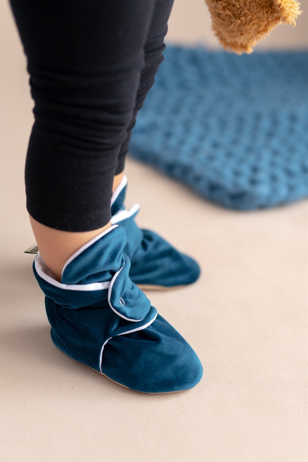 FİRST STEP ÇITÇITLI PATİK  KADİFE-Lacivert/Navyblue-F-870