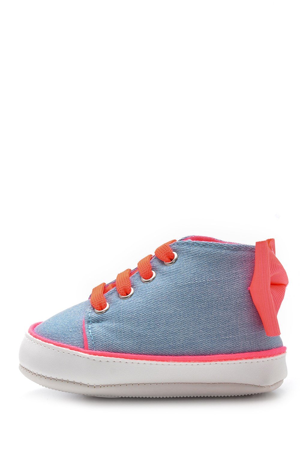 First Step fosforlu kurdele patik pembe