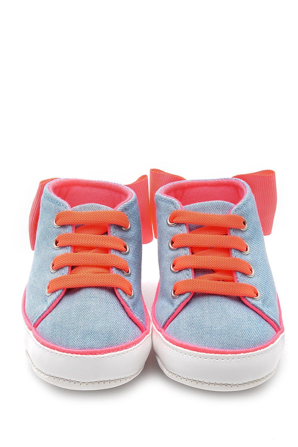 First Step fosforlu kurdele patik pembe