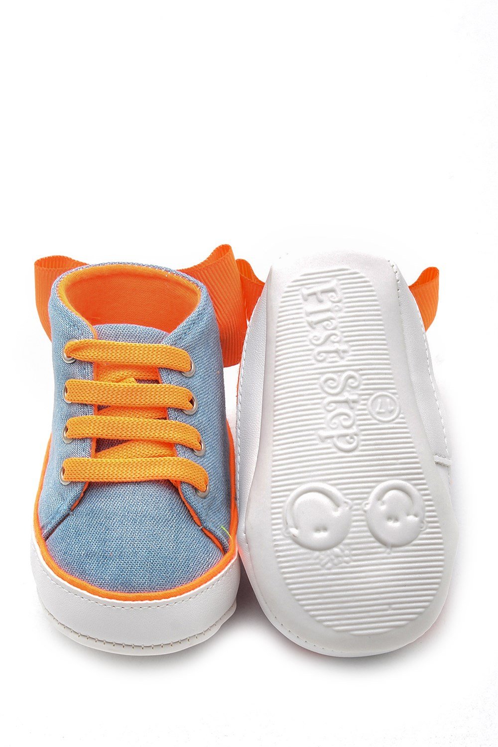 First Step fosforlu kurdele patik turuncu