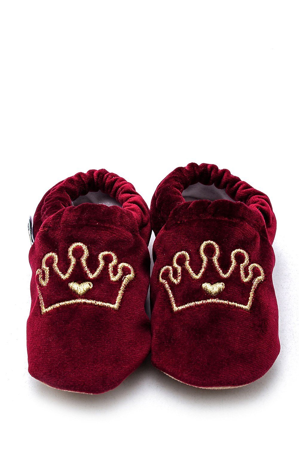 First Step Slipper Kırmızı Taç Nakışlı Patik