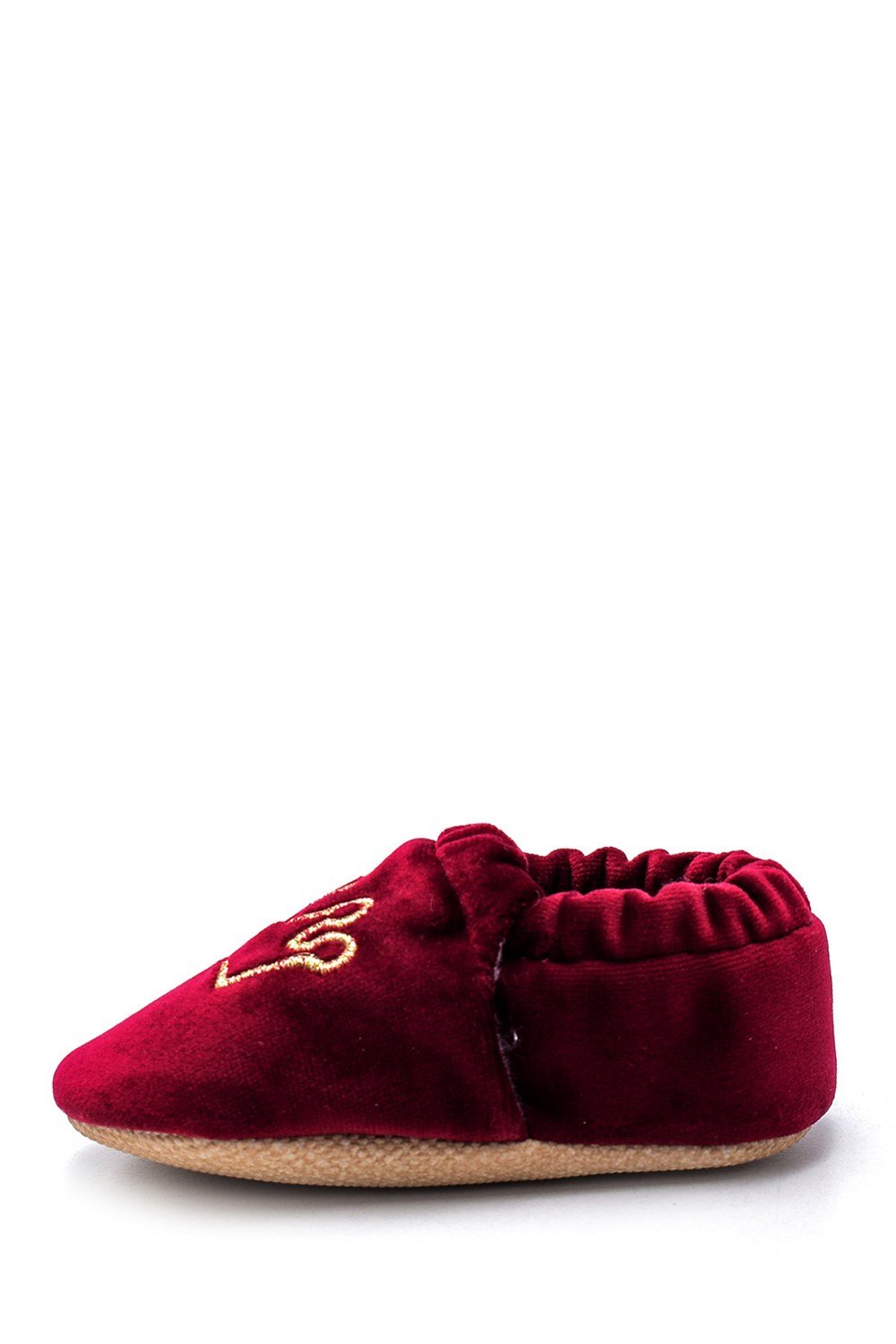 First Step Slipper Kırmızı Taç Nakışlı Patik