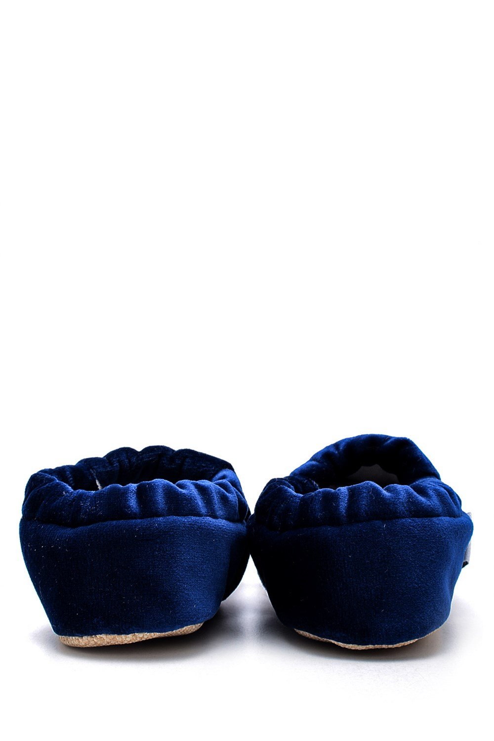 First Step Slipper Lacivert Kalp Nakışlı Patik