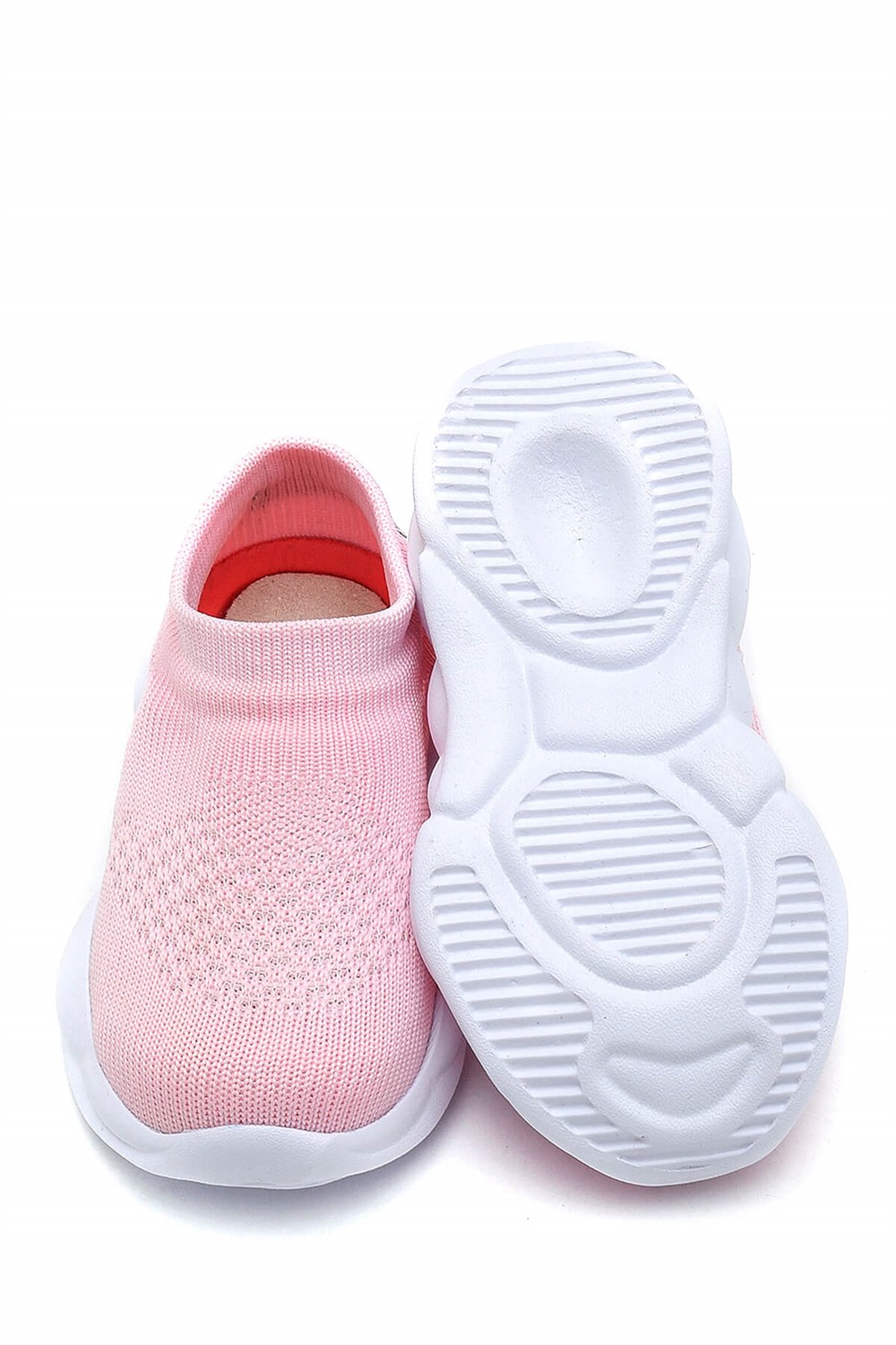 First Step Ultra Hafif Memory Foam İç Taban Çocuk Triko Ayakkabı Pembe-M-1002