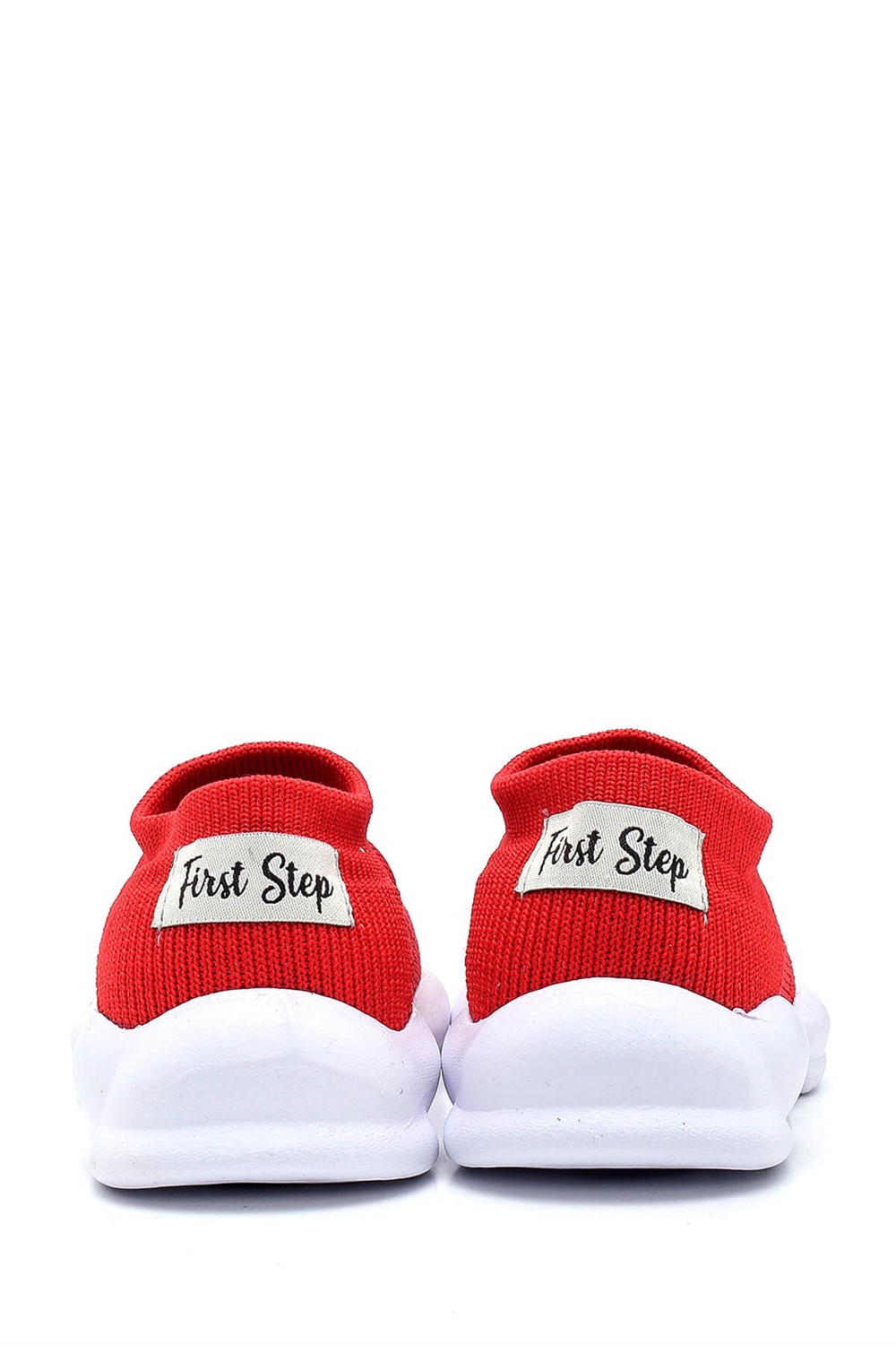 First Step Ultra Hafif Memory Foam İç Taban Çocuk Triko Ayakkabı Kırmızı-M-1002