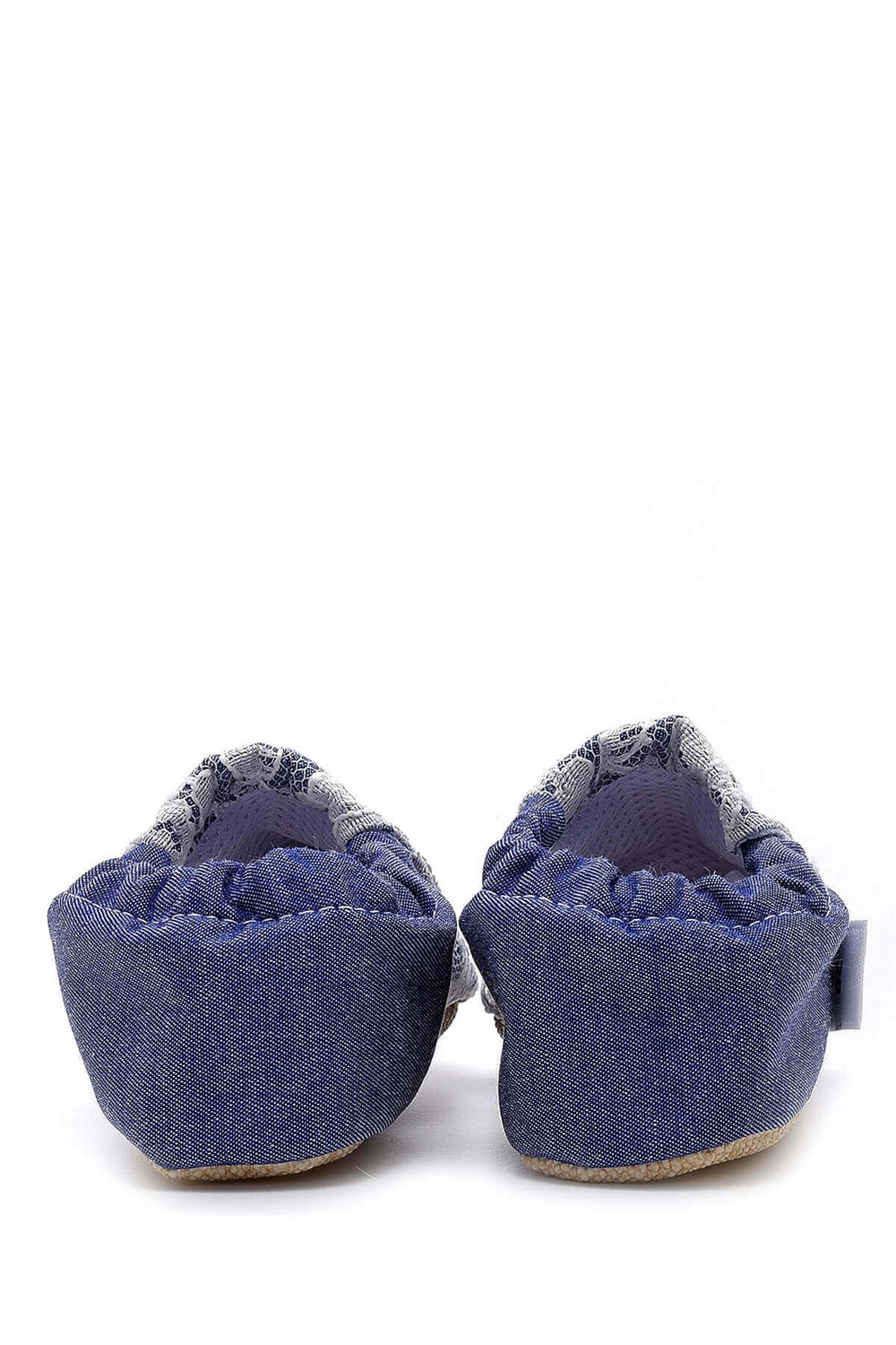 First Step Yazlık Slipper Denim Dantel
