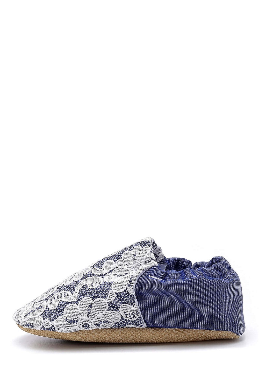 First Step Yazlık Slipper Denim Dantel