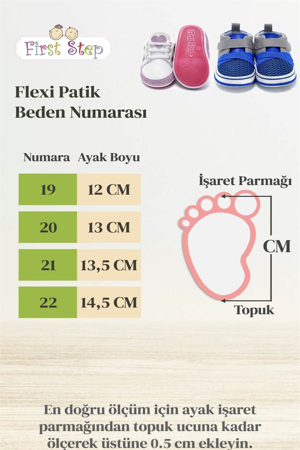 Kanatlı Esnek ve Kaydırmaz İlk Adım Ayakkabısı-PEMBE-F-537