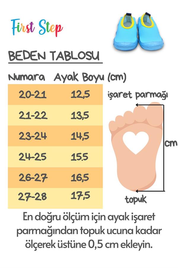 Lacivert Erkek Çocuk Kaydırmaz Taban Deniz Ayakkabısı-F-7044