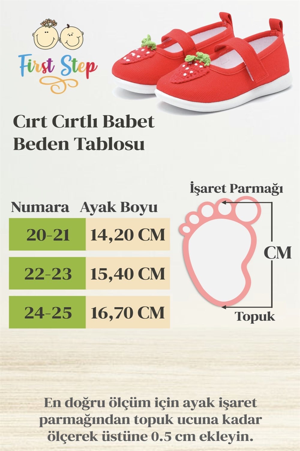 Papyonlu Çocuk Keten Babet Ayakkabı-Kırmızı-F-491