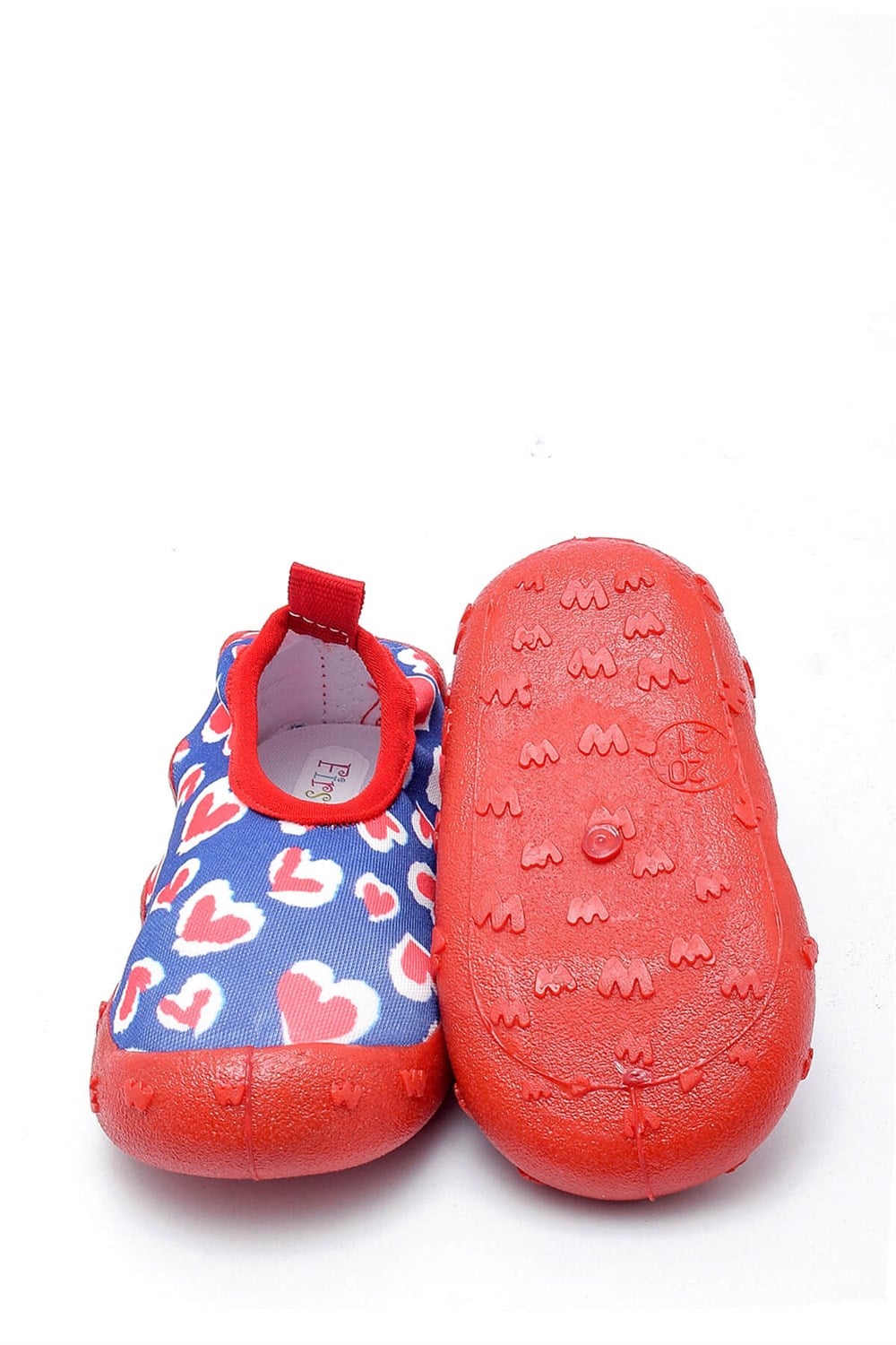 Red Love Kaydırmaz Havuz ve Deniz Ayakkabısı Kırmızı-Lacivert-F-482