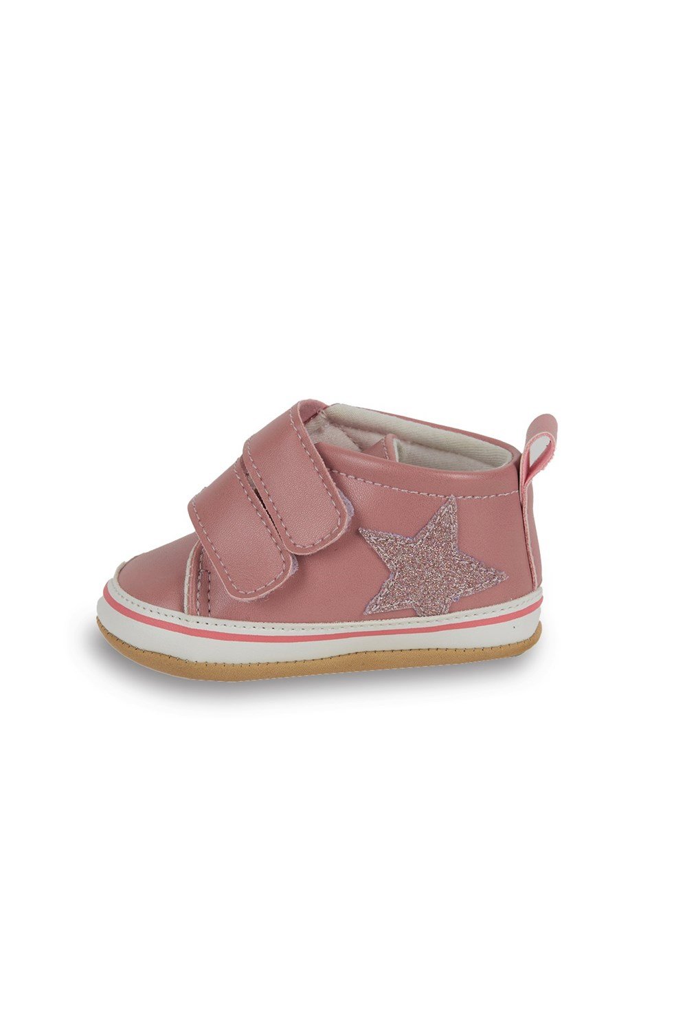 SİMLİ YILDIZLI PEMBE PATİK-Pembe/Pink-G-2356