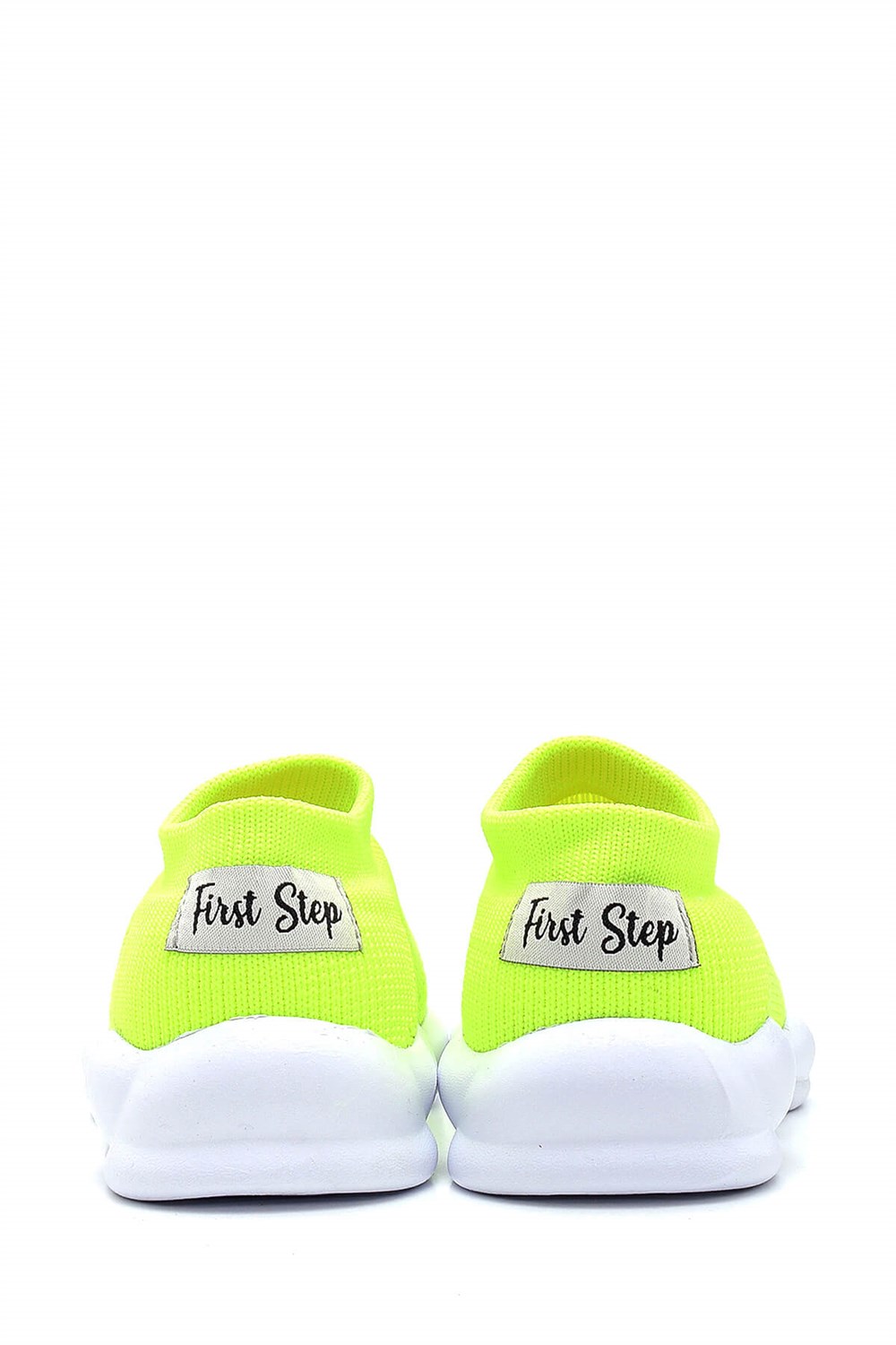 Ultra Hafif Memory Foam İç Taban Çocuk Triko Spor Ayakkabı Neon Yeşil-M-1002