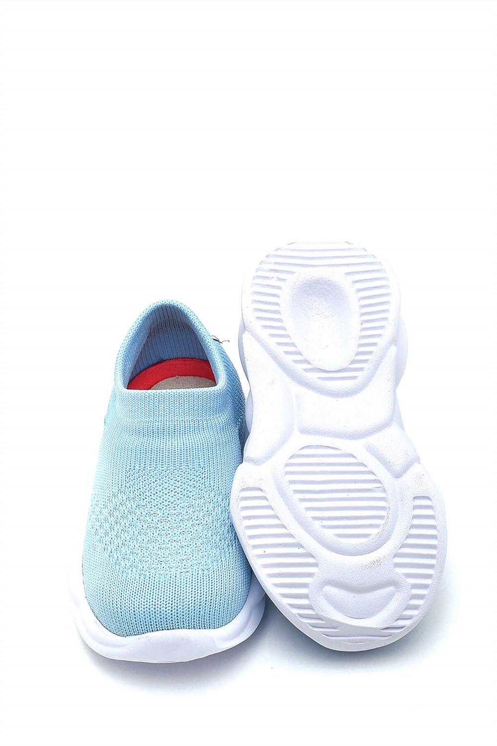 Ultra Hafif Memory Foam İç Taban Çocuk Triko Spor Ayakkabı Mavi-M-1002