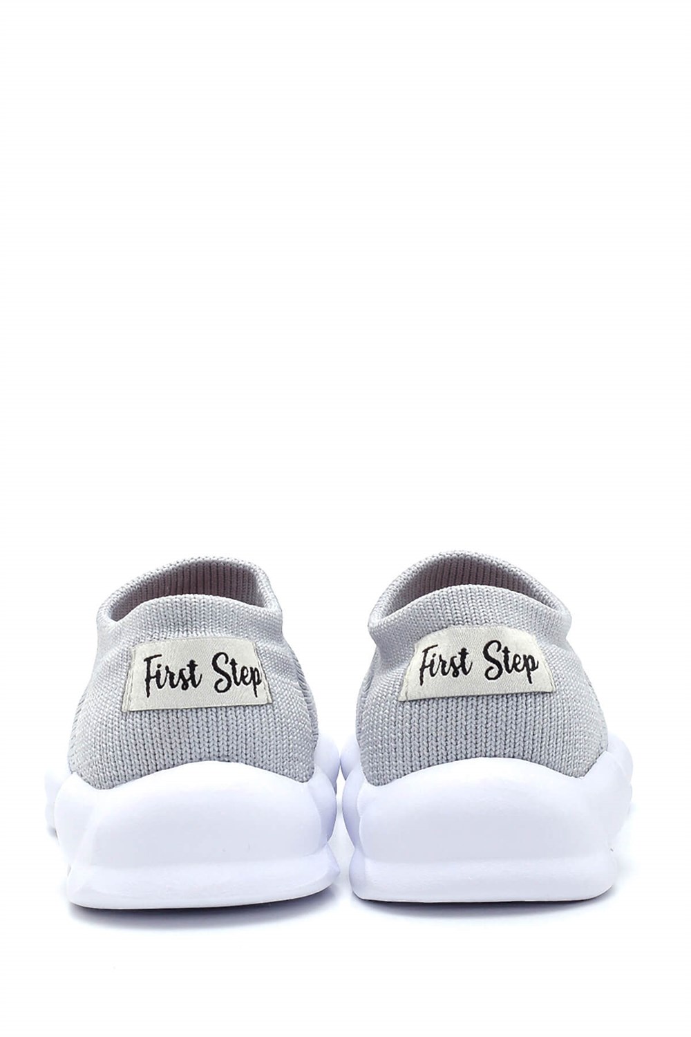 Ultra Hafif Memory Foam İç Taban Çocuk Triko Spor Ayakkabı Gri-M-1002