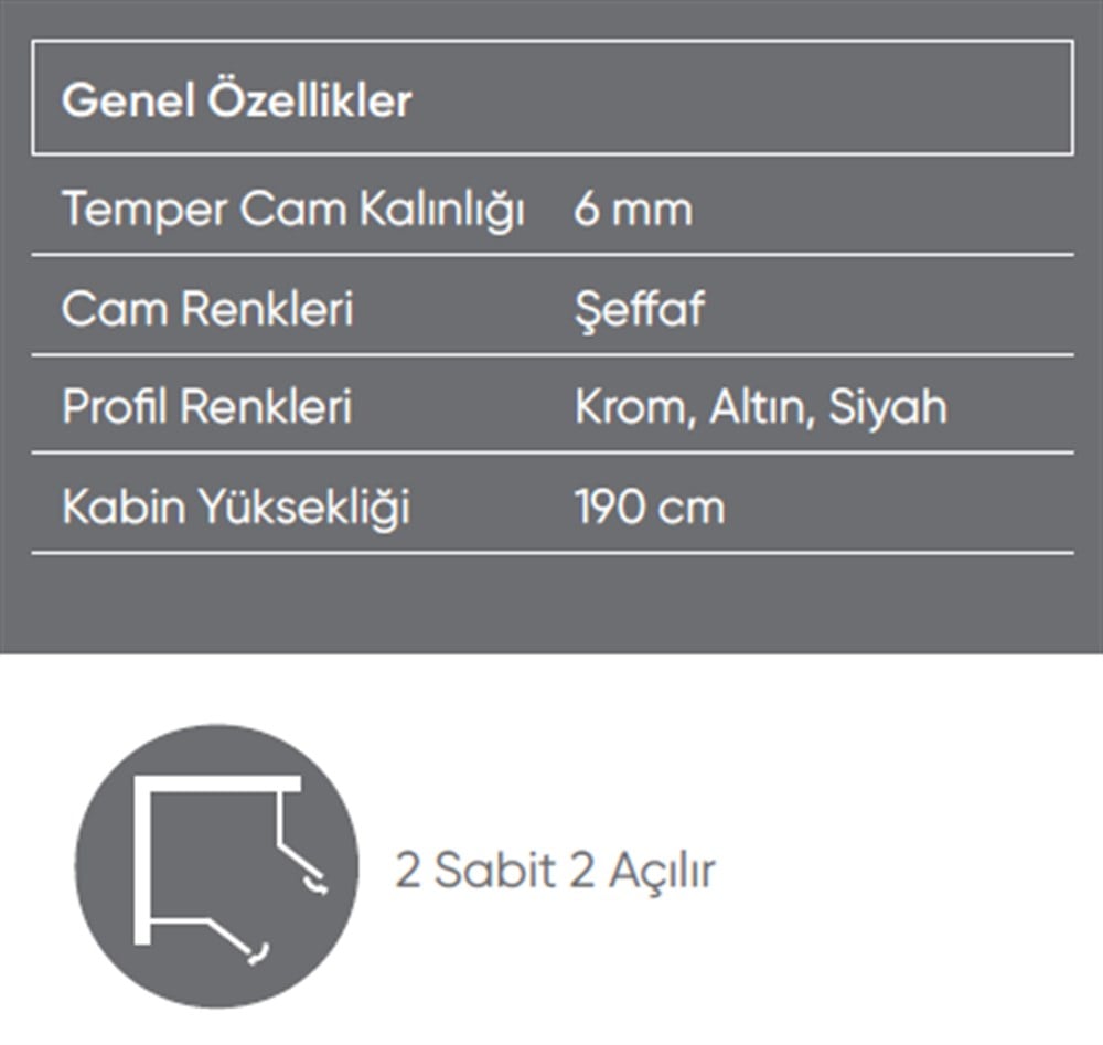 FLORA  CORNER 120 DUŞAKABİN