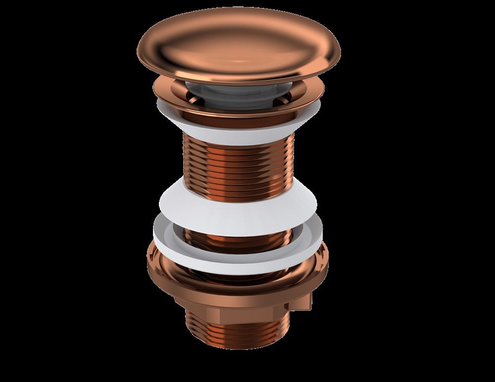 POP UP KÖRÜKLÜ LAVABO SİFONU BRONZ