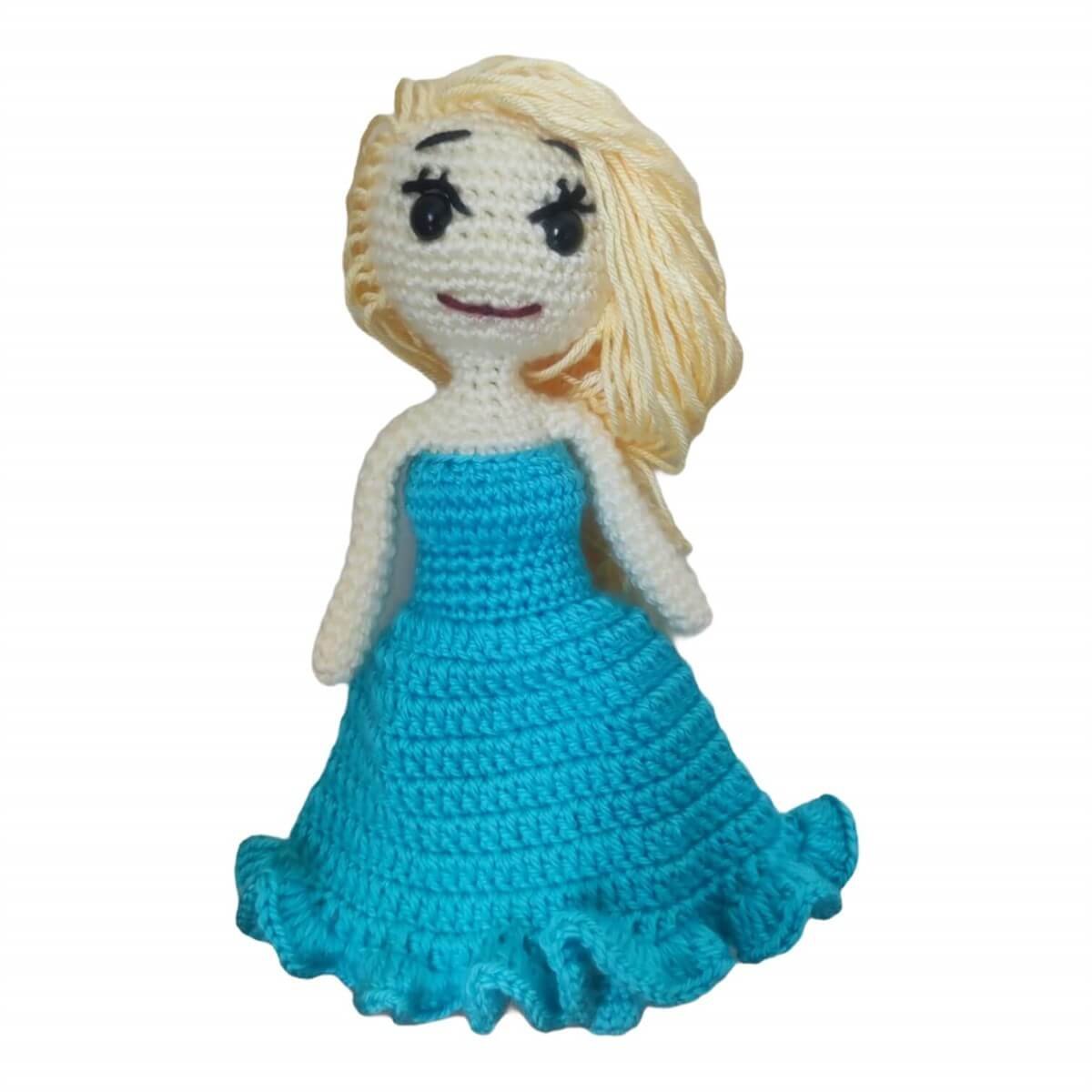 Amigurumi Kız Bebek El Örgüsü Oyuncak 21cm-Oyuncak-QuzucukKids.com