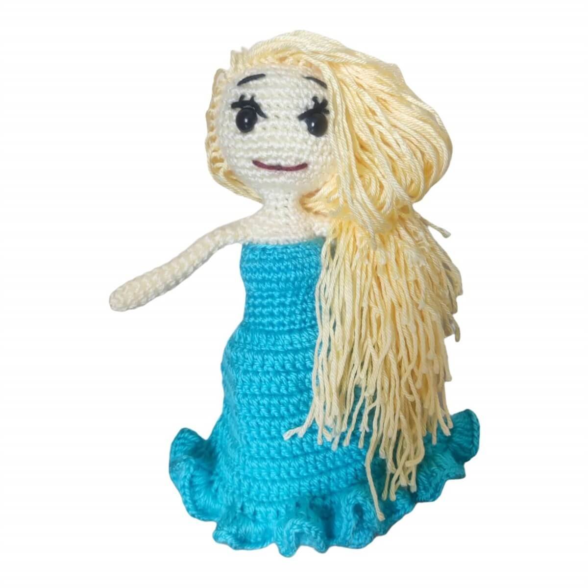 Amigurumi Kız Bebek El Örgüsü Oyuncak 21cm-Oyuncak-QuzucukKids.com