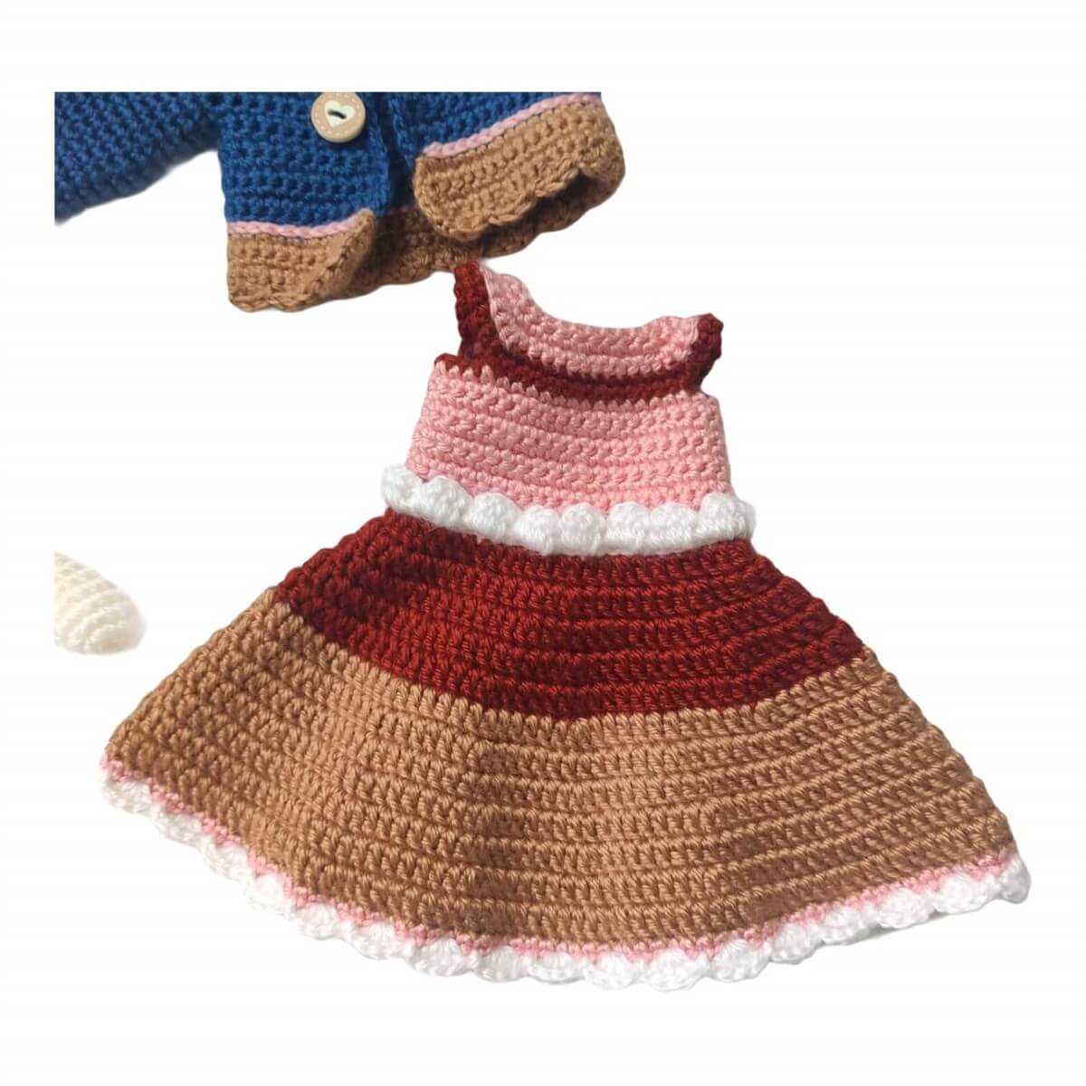 Amigurumi Özel Tasarım Organik El Örgüsü Kız Bebek Oyuncak 49cm-Ev Gereçleri-QuzucukKids.com