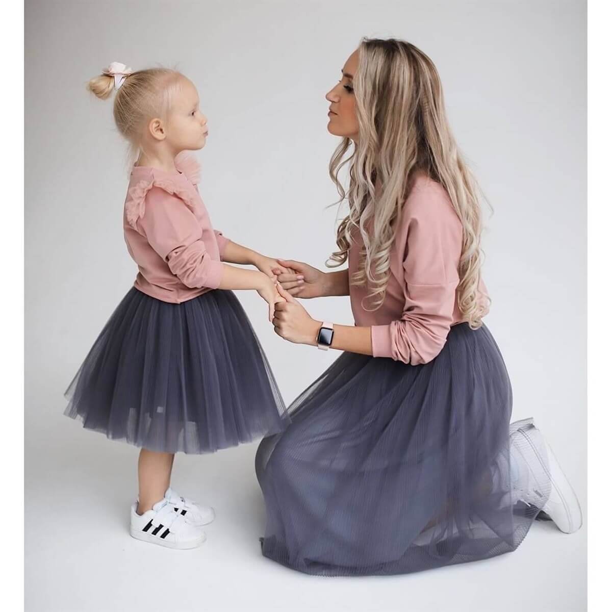 Anne & Çocuk Etekli Kombin-Seasonal Products-QuzucukKids.com