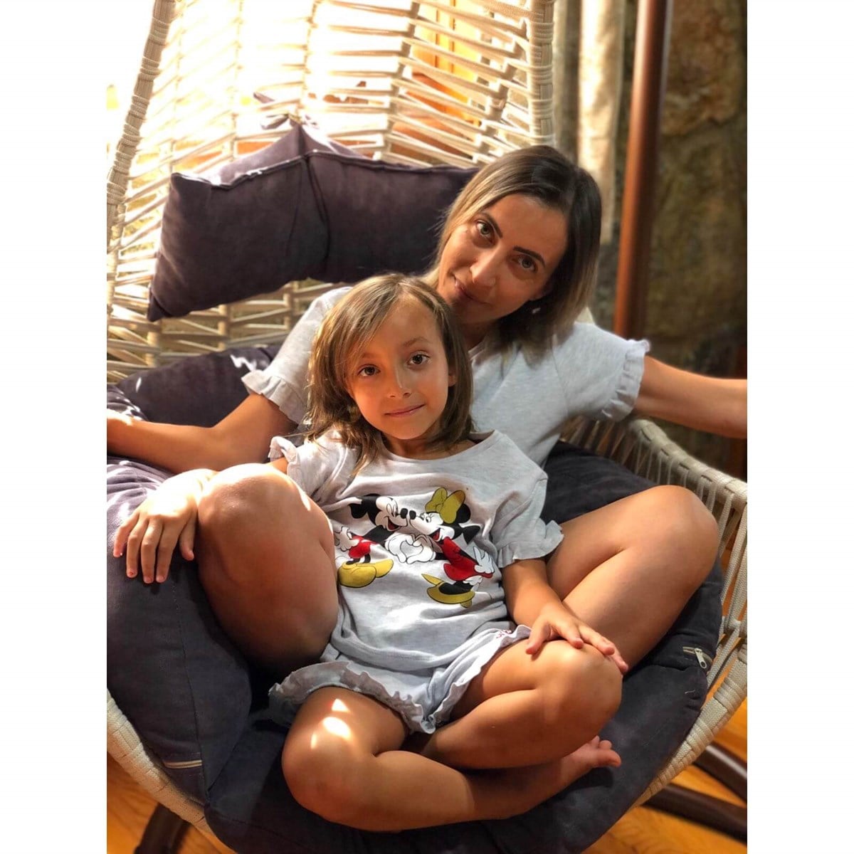 Anne & Çocuk Figürlü Pijama Seti-Kız Çocuk Alt Üst Takım-QuzucukKids.com