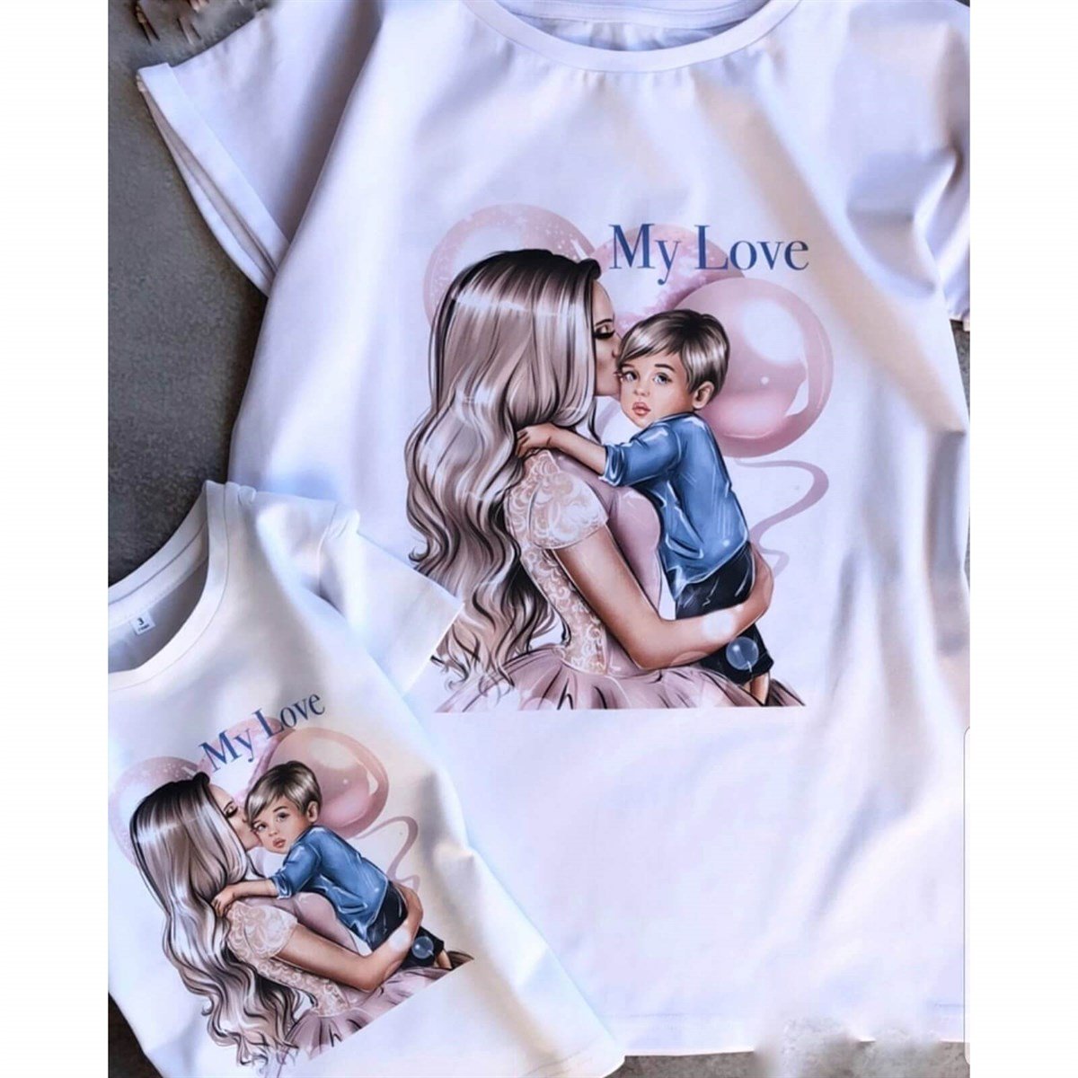 Anne & Erkek Çocuk Baskılı Tişörtler-Erkek Çocuk Tek Alt-QuzucukKids.com