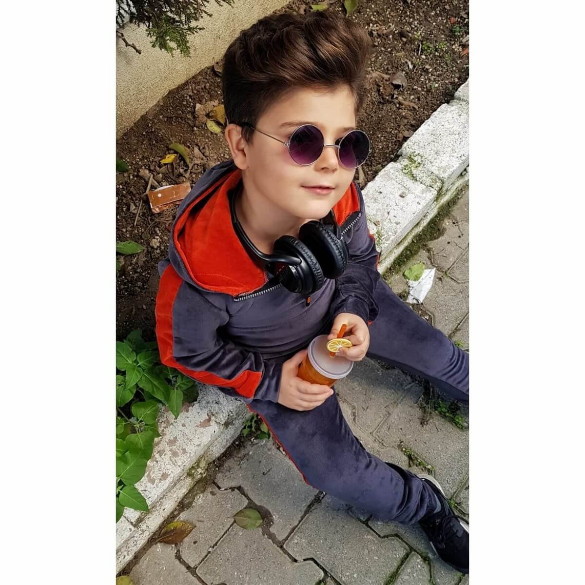 Çocuk Kadife Eşofman Seti-Kid Boy Cloth Sets-QuzucukKids.com