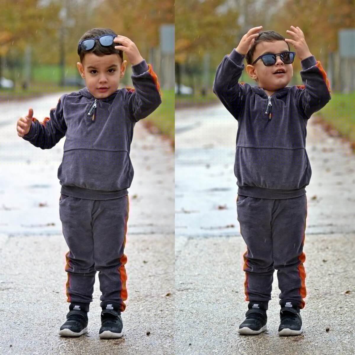 Çocuk Kadife Eşofman Seti-Seasonal Products-QuzucukKids.com