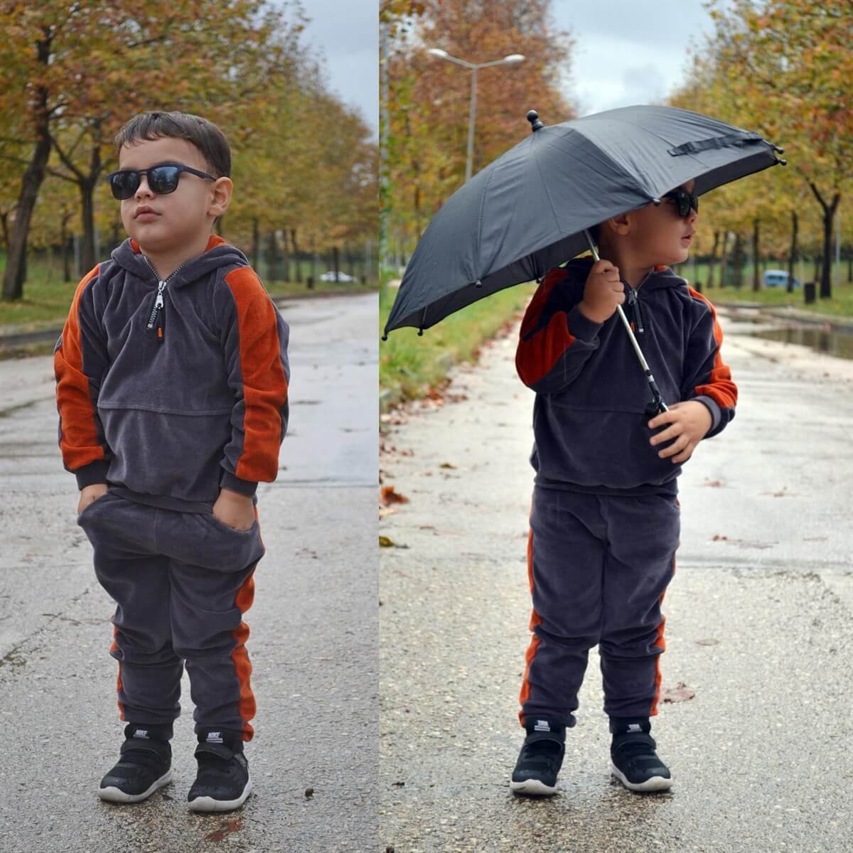 Çocuk Kadife Eşofman Seti-Seasonal Products-QuzucukKids.com