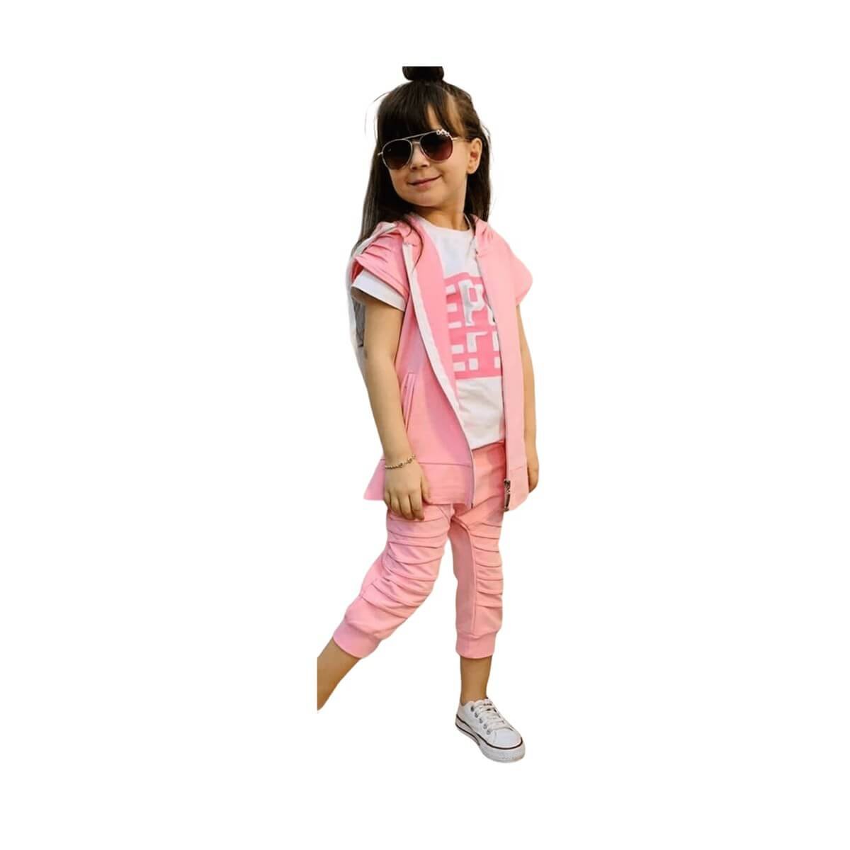 Erkek Çocuk Yazlık Spor Giyim-Kid Girl Cloth Sets-QuzucukKids.com