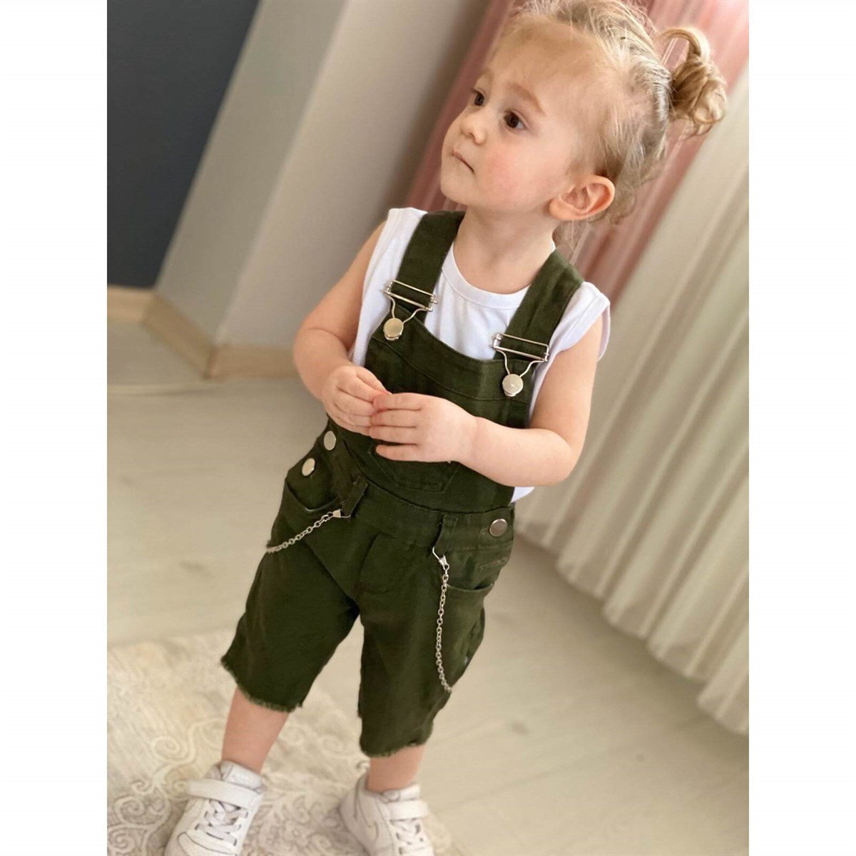 Çocuk Yeşil Solopet Takım-Kız Çocuk Alt Üst Takım-QuzucukKids.com