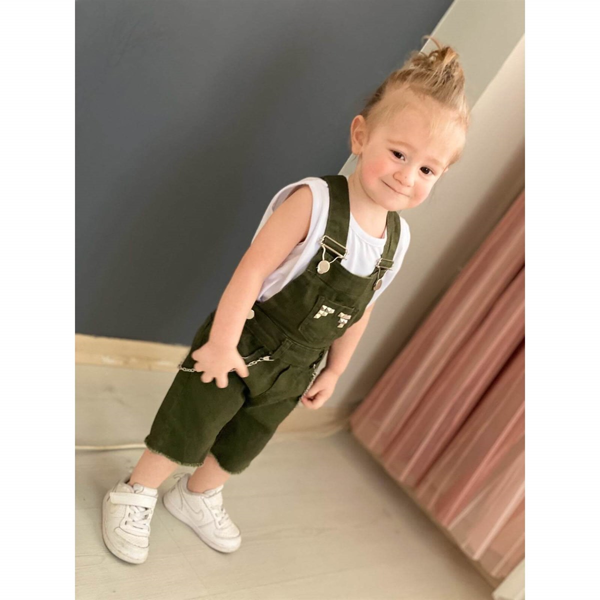 Çocuk Yeşil Solopet Takım-Kız Çocuk Alt Üst Takım-QuzucukKids.com