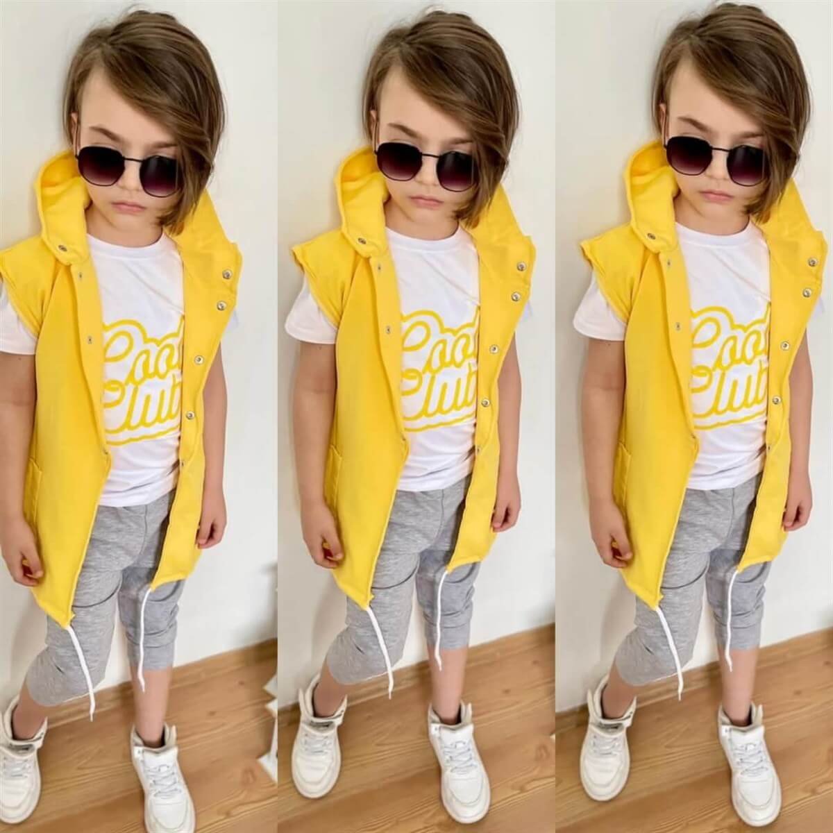 Erkek Çocuk Kapşonlu Kaprili Yazlık Set-Kid Boy Cloth Sets-QuzucukKids.com