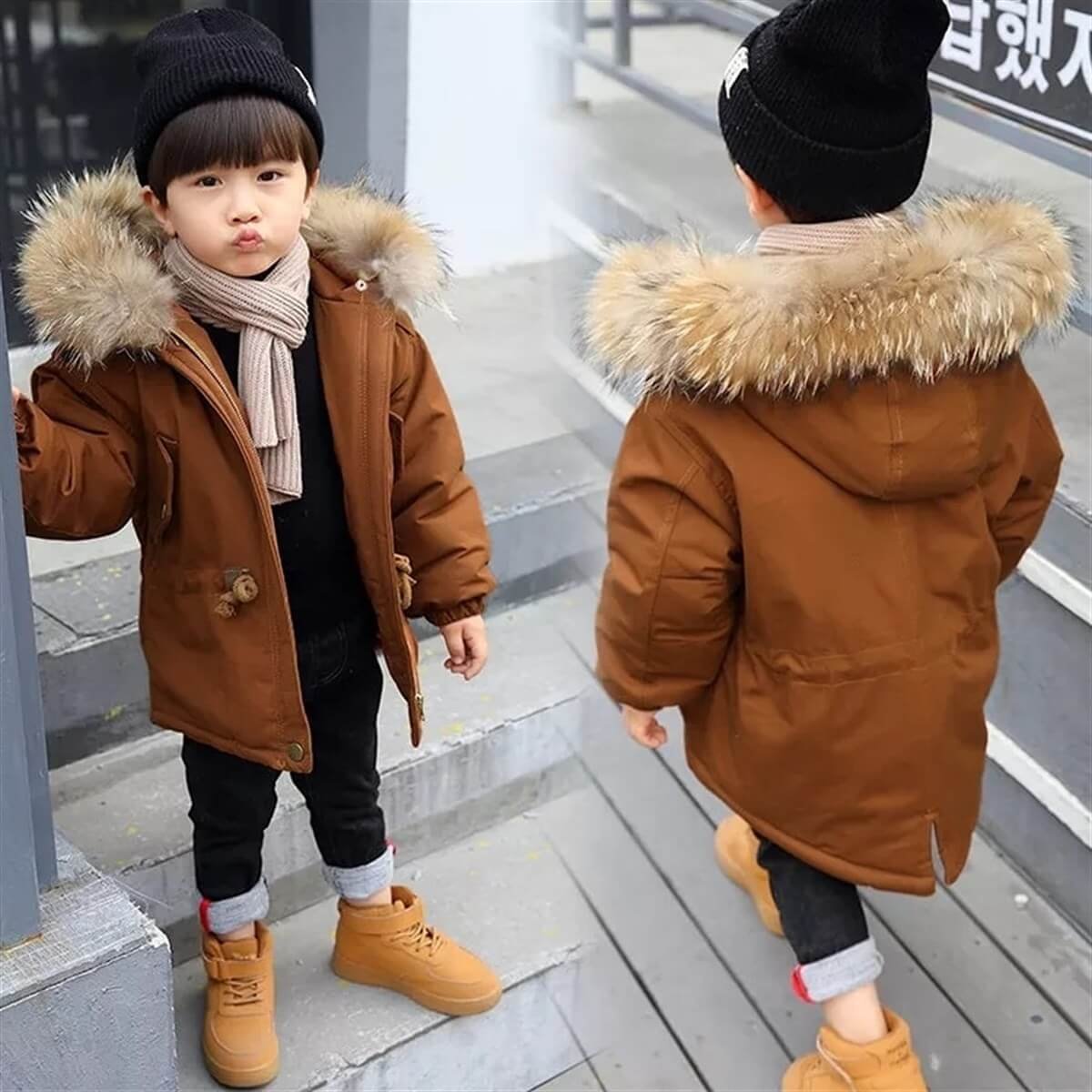 Erkek Çocuk Kışlık Mont-Seasonal Products-QuzucukKids.com