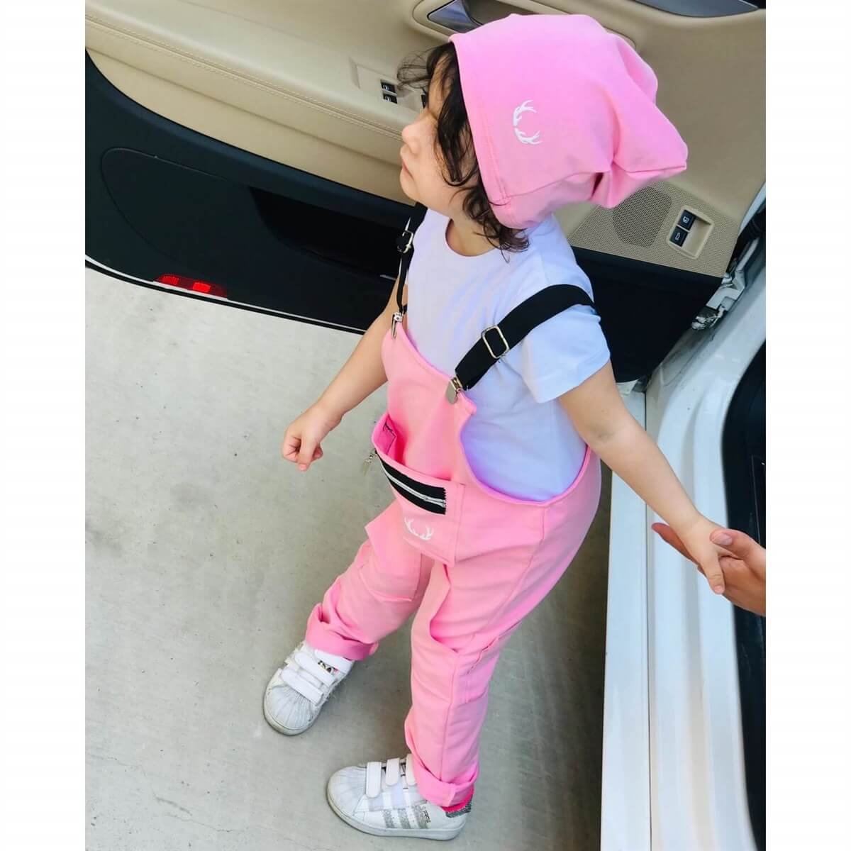 Kız Çocuk Baharlık Salopet Takım-Sezon Ürünleri-QuzucukKids.com