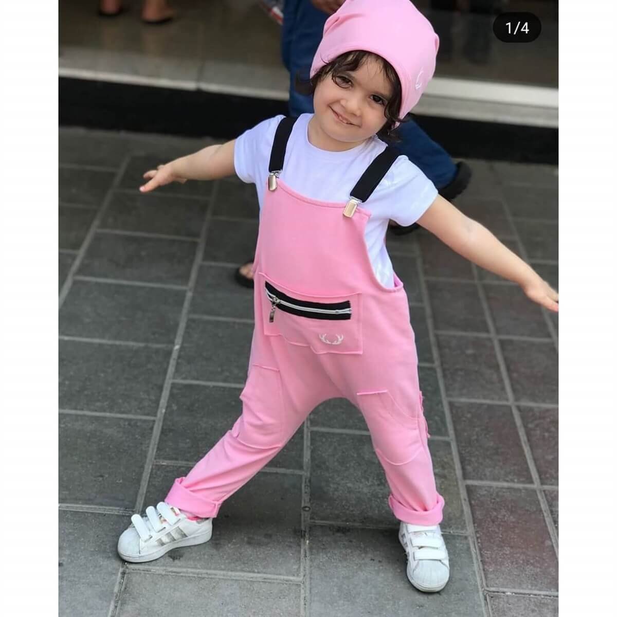 Kız Çocuk Baharlık Salopet Takım-Sezon Ürünleri-QuzucukKids.com