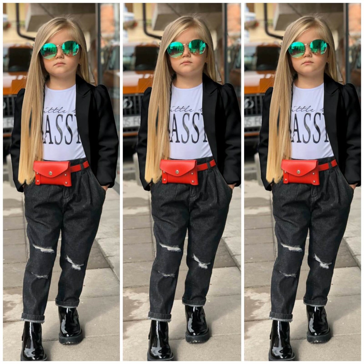 Kız Çocuk Ceketli Spor Tarz Takım-Kız Çocuk Alt Üst Takım-QuzucukKids.com