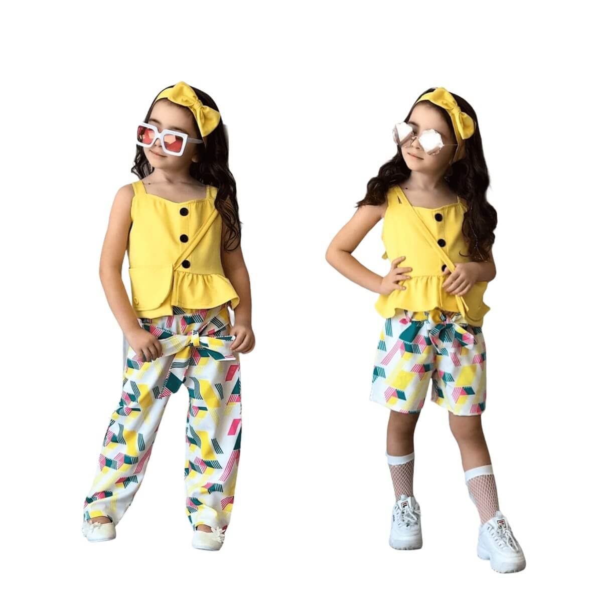 Kız Çocuk Çok Parçalı Baharlık Kombin-Kız Çocuk Alt Üst Takım-QuzucukKids.com
