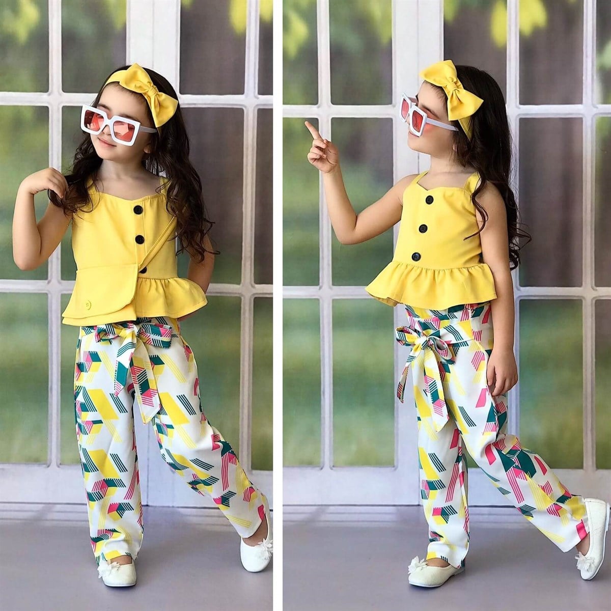 Kız Çocuk Çok Parçalı Baharlık Kombin-Kız Çocuk Alt Üst Takım-QuzucukKids.com